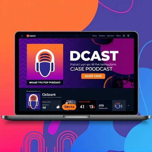 Image illustrating the use of social media platforms for podcast promotion, highlighting the importance of a strong online presence.