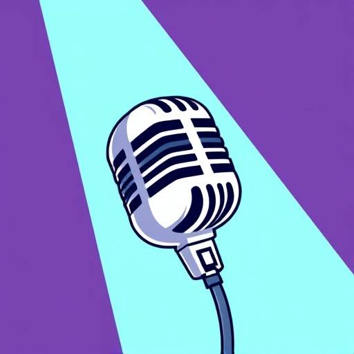 Podcast cover art for 'Comedy Central Hour', featuring a cartoon microphone.